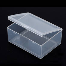 New 5 Pcs/lot Plastic Transparent With Lid Storage Box Collection Wholesalee Coin Jewelry Container Case Store Clear 2024 - купить недорого