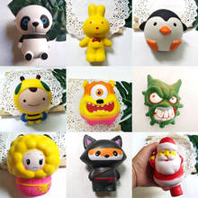 Jumbo Squishy Kawaii, Animal de dibujos animados, Panda, pingüino, juguetes para apretar y aliviar el estrés de elevación lenta, regalo para niños 2024 - compra barato