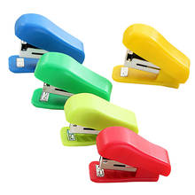 Random Color Student Use Without Stapler Stapler Cute Mini Solid Portable Small Plastic Office Stationery For No. 10 Staples 2024 - buy cheap