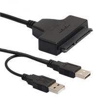USB 2,0 SATA кабель для внешнего жесткого диска 2in1 SATA USB конвертер жесткого диска до 480 МБ/с. Поддержка 2,5 дюймов внешний SSD HDD 2024 - купить недорого