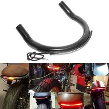 Motorcycle Motorbike Upswept Rear Seat U Frame Hoop Loop with LED Tail Light Durable Rear Seat Hoop Motorcycle Accessories 2024 - buy cheap