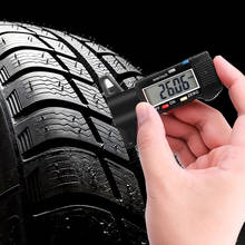 Medidor de profundidad de la banda de rodadura del neumático del coche, herramienta Digital con pantalla LCD, calibre de 0-25mm 2024 - compra barato