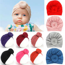 New Baby Girl Headband Turban Knot Hat Toddler Beanie Cap Boy Winter Warm Cap Kids Solid Hair Accessories 2024 - buy cheap