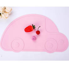 New Kitchen Placemat Cartoon Car Shape Baby Kids Placemat Silicone Dining Table Mat Pad Heat Resistance Dishes Tableware 2024 - buy cheap
