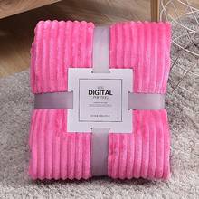70x100cm Super Soft Flannel Blanket Warm Coral Fleece Throw Blanket for Bed Sofa Winter Sheet Bedspread 17 Colors 2024 - buy cheap