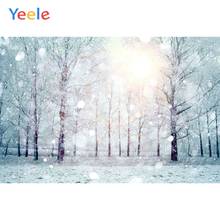 Yeele Зимний Лес Дерево снег снежинка фон для детской портретной фотографии фон для фотостудии Фотофон 2024 - купить недорого