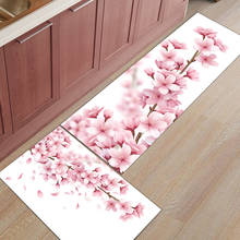 Pink Cherry Blossoms Kitchen Mat Bathroom Non-slip Door Mat Modern Home Decor Rugs Living Room 2024 - buy cheap