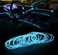 5 Meters Car Interior Light Decorative Strip 12V Auto LED Strip EL Wire Rope Car Atmosphere Decor Lamp Flexible Neon Light DIY 2024 - buy cheap