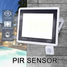 PIR Motion Sensor LED Floodlight 10W 20W 30W 50W 100W 220V Waterproof Outdoor Wall Garden LED Spotlight Reflector Foco Lamp 2024 - buy cheap