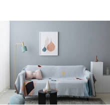 Manta de punto para sofá, tapiz de alfombra Simple, toalla de sofá, colcha, textil para el hogar, decoración del hogar 2024 - compra barato