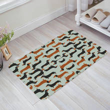 Dachshund Doormat Welcome Home Rectangle Anti-slip Carpet Rug Bedroom Entrance Floor Mats 2024 - buy cheap