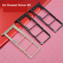 Для huawei Honor 8C держатель лотка для карт SIM карта слот для карт SD адаптер для huawei Honor Play 8C запасные части 2024 - купить недорого