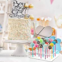 New 2Pcs/Set Pop Holder Creative Durable Double Layer Design Acrylic 20 Holes Cake Pop Stand Rack for Birthday Party Decoration 2024 - buy cheap