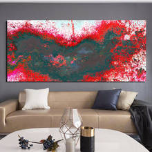 AAHH красно-черный кусочек цвета фантазия абстрактные облака Настенная картина Картина маслом для гостиной Искусство Холст плакат и печать 2024 - купить недорого