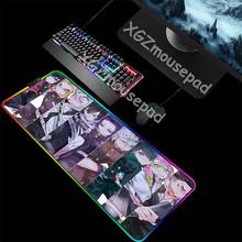 XGZ Anime Demon Slayer Kimetsu No Yaiba Custom Large RGB Mouse Pad Lock Edge Office Computer Desk Mat Speed for Dota Csgo Gamer 2024 - buy cheap