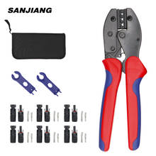 Crimping Tool for Cable 6pcs Male Female Connector+2pcs Spanners Wrench+ Wire Crimper+Tool Kit for 2.5/4/6mm² Solar PV Wire 2024 - buy cheap