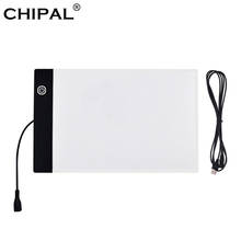 CHIPAL Digital A5 Drawing Tablet LED Light Box Art Copy Board Electronic USB Painting Writing Table Graphics Pad Graphic Tablets 2024 - buy cheap