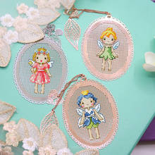 Handmade Fairy Craft Stitch Cross Stitch Bookmark Metal Silver Golden Needlework Embroidery Crafts Counted Cross-Stitching Kit 2024 - buy cheap