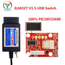 Chip PIC18F25K80 ELM327 V1.5, interruptor USB OBDII ELM 327 HS CAN /MS CAN para Forscan OBD2, herramienta de diagnóstico 2024 - compra barato