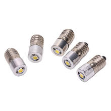 Bombilla LED E10 P13.5S BA9 de 0,5 W, foco de luz de trabajo, DC3V, 4,5 v, 6V, 7,5 v, 9v, 12v, nueva 2024 - compra barato