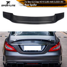 Fibra de carbono/FRP Rear Trunk Bota Lip Asa Spoiler para Mercedes-Benz W218 CLS350 CLS400 CLS500 CLS63 AMG sedan 2012-2017 2024 - compre barato