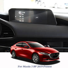 Película adesiva para carro com navegação gps, adesivo protetor para mazda 3 bp 2019-para presente controle de acessórios de tela lcd 2024 - compre barato