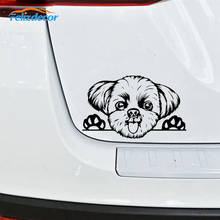 Creative Black/White Dog Face Peeking Car Stickers Automotive Decals For Car Body Window Door Sign Art Decal Accessories C1103 2024 - buy cheap