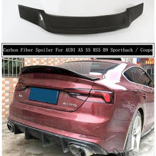 Carbon Fiber Spoiler For AUDI A5 S5 RS5 B9 2017 2018 2019 2020 2021 Wing Lip Spoilers High Quality R Car Accessories 2024 - buy cheap