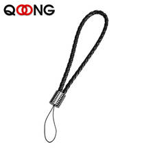 New Manual Weaving Rope Key Chain Holder Calfskin Rope Phone Lanyard Key Ring High Quality PU Leather Metal Car Keychain M02 2024 - buy cheap