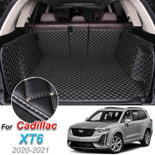 Forro de cuero para el maletero del coche, estera de maletero de coche, compartimento de carga, alfombra para Cadillac XT6 2020-2021 2024 - compra barato