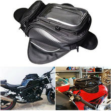 Alforje para tanque de combustível de moto, alta qualidade, preto, motocicleta, bolsa magnética, à prova d'água, acessórios para motocicleta 2024 - compre barato