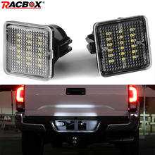 Racbox 2pcs car Led License Plate Light 18SMD White 6000K T10 W5W/194 12V For Toyota 2016-2019 Tacoma 2014-2019 Tundra 2024 - buy cheap