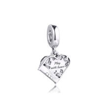 Colgante de corazón de Piano de cola para pulsera, colgante de plata de ley 2020, bricolaje, barato, novedad, 925 2024 - compra barato