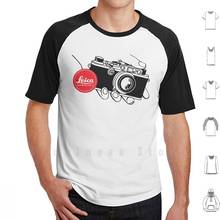 Leica T Shirt Print For Men Cotton New Cool Tee Camera Vintage Germany Film Analog Photo 2024 - buy cheap