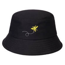 Fashion cotton fisherman hat summer outdoor travel sun hat wild bucket hat hip-hop hat butterfly embroidery bucket hats 2024 - buy cheap