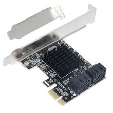 QINDIAN-tarjeta de expansión PCI-E/PCIE SATA 3, controlador PCI Express, adaptador de concentrador de tarjeta PCIE a SATA 3,0, Chip 88SE9215 para SSD y HDD 2024 - compra barato