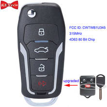 KEYECU for Ford for Lincoln for Mercury Upgraded Remote Key Fob CWTWB1U212 CWTWB1U331 CWTWB1U345 4D63 With/ Without Leather Case 2024 - buy cheap