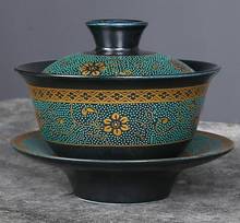 Celadon чай Tureen 125 мл чайный набор кунг-фу, китайский кунг-фу цветочный чайник Gaiwan Puer, чайник для влюбленных должен иметь аксессуары для чая 2024 - купить недорого