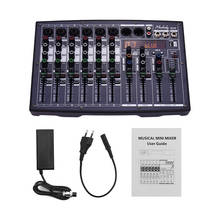 Muslady BX6 Mixing Console Mini 6 Channels Mixer with 16 DSP Effects Built-in 48V Phantom Power Supply Support BT Connection 2024 - buy cheap