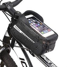 Водонепроницаемая велосипедная сумка, сумка с жестким чехлом для сенсорного экрана, мобильный телефон сумка для горного велосипеда, аксессуары для езды 2024 - купить недорого