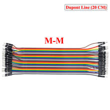 40pcs dupont cable jumper wire dupont line male to male dupont line 20cm 1P diameter:2.54mm IN STOCK 2024 - buy cheap
