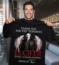 LUCIFER - Thank you for the memories T-Shirt Tom Ellis Signature Shirt 2024 - buy cheap