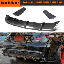 W117 Car Rear Bumper Lip Diffuser for Mercedes-Benz CLA-Class C117 CLA250 CLA260 CLA45 AMG Sedan 2013 - 2014 Rear Bumper Lip 2024 - buy cheap