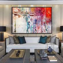 Arthyx Hand Painted Abstract Oil Painting Colorful Canvas Posters Modern Wall Pictures For Living Room Office Bedroom Home Decor 2024 - buy cheap