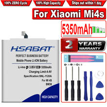 HSABAT 5350mAh BM38 Battery for Xiaomi Mi4s Mi 4S M4S Replacement Batteries bateria free tools+sticker 2024 - buy cheap
