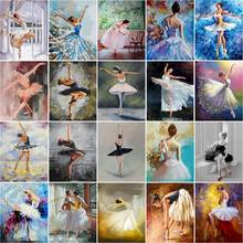 SDOYUNO DIY Acrylic Adult Paint by Numbers Kits for Adults Kids Figure Ballet Girl Oil Painting Number Kit Home Wall Art Decor 2024 - buy cheap