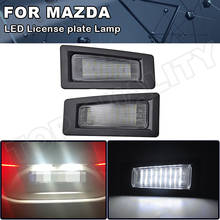 2Pcs LED Number License Plate Light Lamps For Mazda3 Mazda 3 Gen3 Axela 2014-2018 CX-3 2016-up B45A-51-2L0 OEM Replacement 2024 - buy cheap