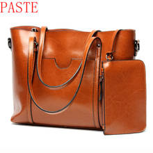 2018 genuine leather women bag fashion Women Handbag Large Shoulder Bags Elegant Ladies Tote Satchel Purse Top-handle bags 2024 - buy cheap