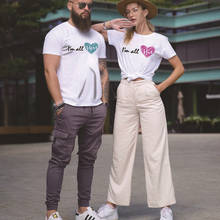 Valentine's Day Gift Tshirt Casual Tee Top Female Tshirt Short Sleeve Couple T Shirt 2024 - buy cheap