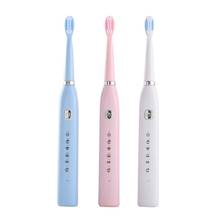 Cepillo de dientes eléctrico ultrasónico para adulto, cepillo de dientes eléctrico recargable por USB, electrónico, lavable, Blanqueador 2024 - compra barato